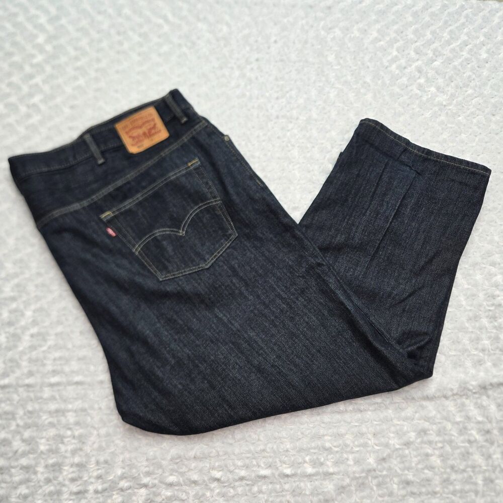 Levi's 559 Relaxed Straight Jeans Mens 56x30 Dark Wash Denim Big and Tall Blue